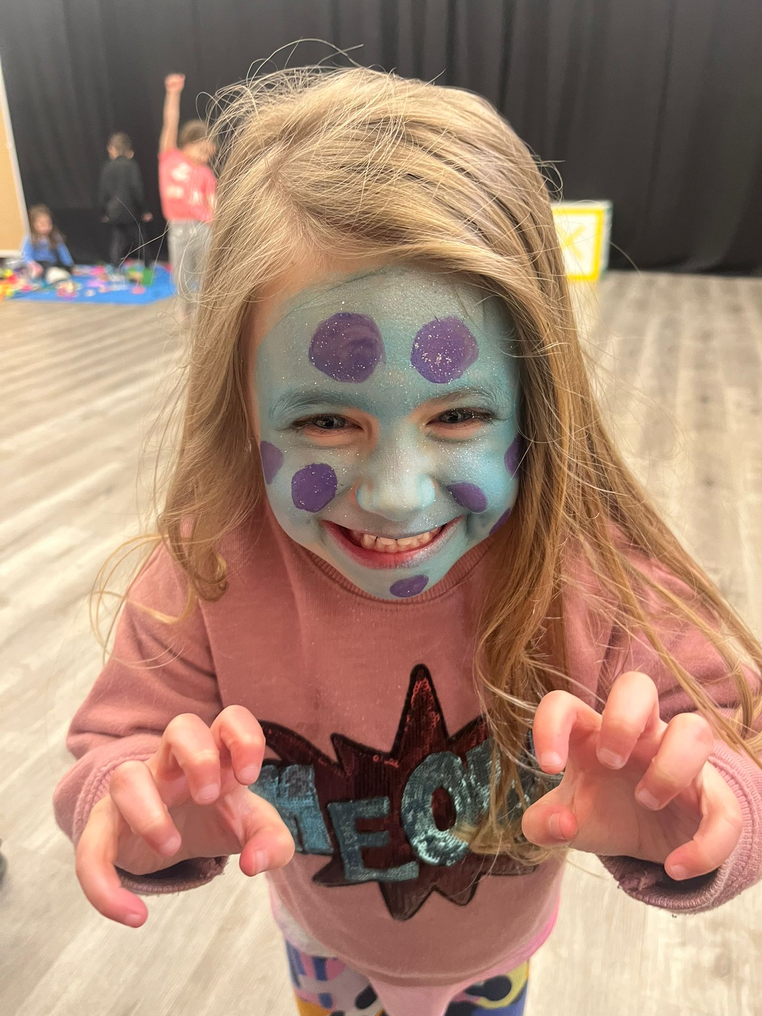 Face painting at camp